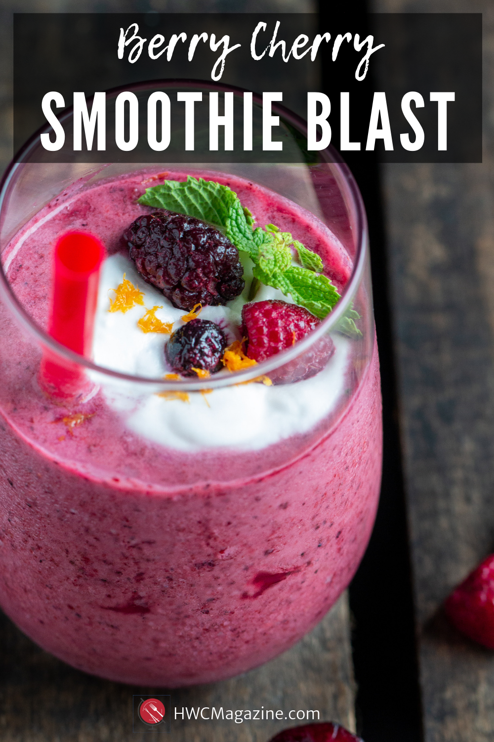 Berry Cherry Smoothie Blast - Healthy World Cuisine