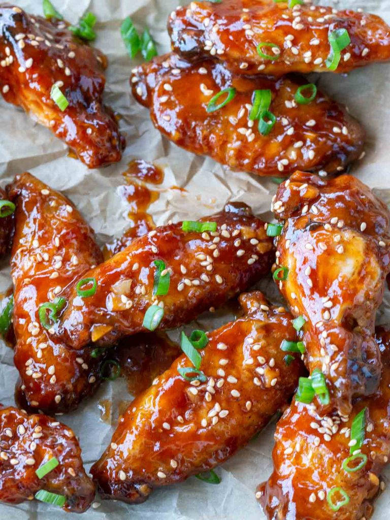 Easy Baked General Tso's Chicken Wings Recipe (Gluten- Free)