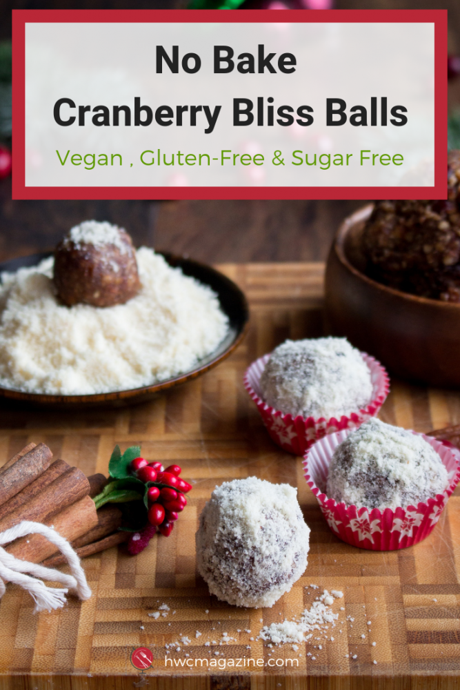 No Bake Cranberry Bliss Balls - Healthy World Cuisine