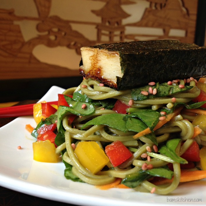 Matcha Soba Salad and Baked Norimaki_IMG_4579
