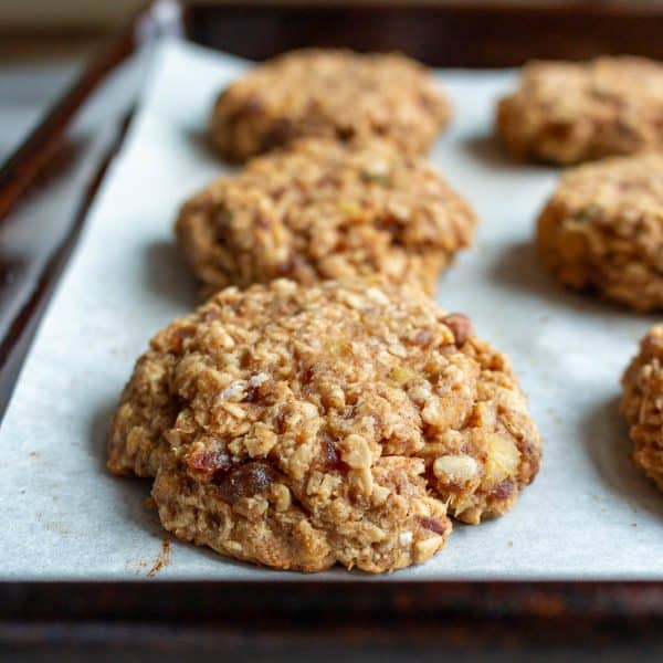 Apple Oatmeal Date Cookies (Gluten-Free & Vegan) - Healthy World Cuisine