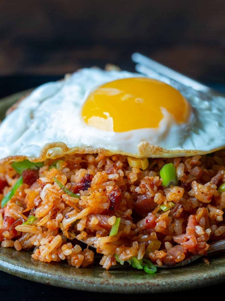 EASY Gochujang Fried Rice with Leftover Ham - Healthy World Cuisine