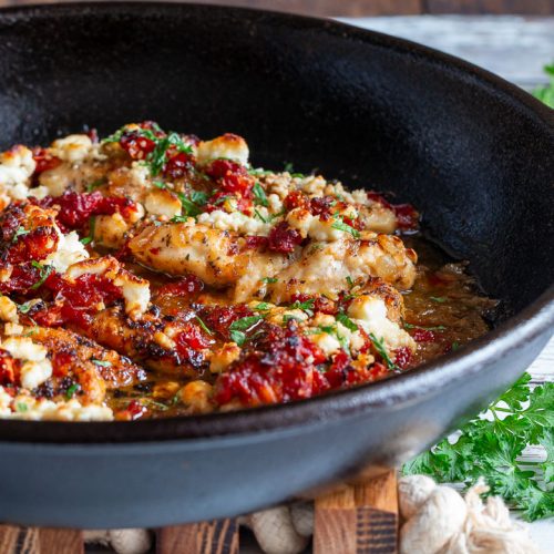 Feta Baked Chicken with SunDried Tomatoes Healthy World Cuisine