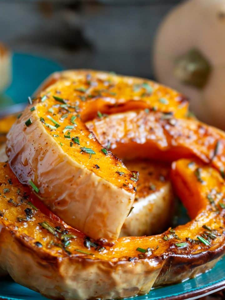 Rosemary Air Fryer Butternut Squash Steaks - Healthy World Cuisine