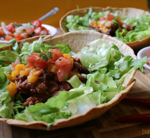 A Tortilla Bowl Taco Bar