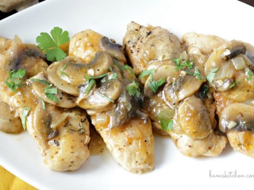 Mushroom Chicken With Brandy Sauce Healthy World Cuisine