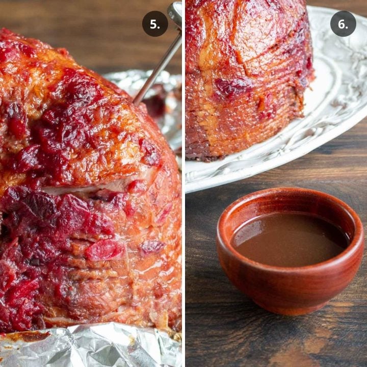 Air Fryer Ham with Cranberry Glaze - Healthy World Cuisine