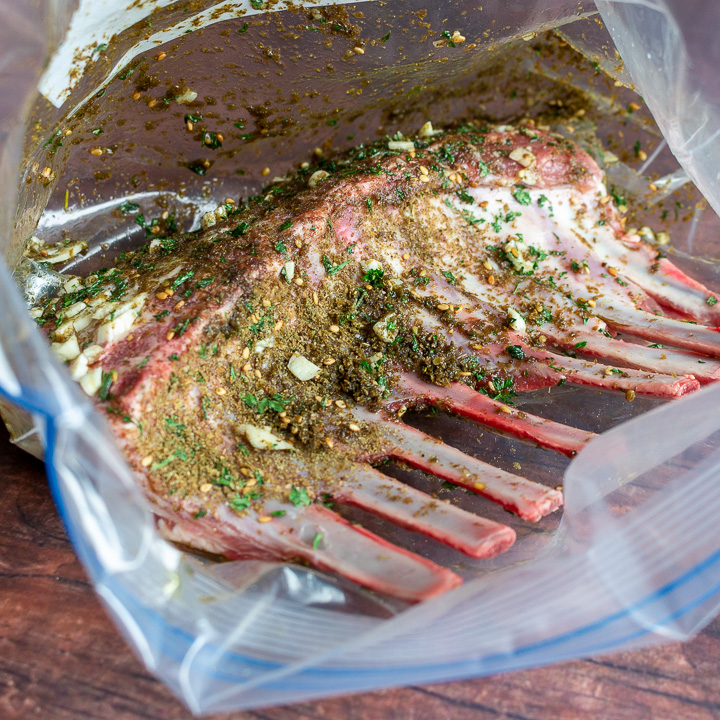 Herb Marinated Grilled Rack of Lamb - Healthy World Cuisine