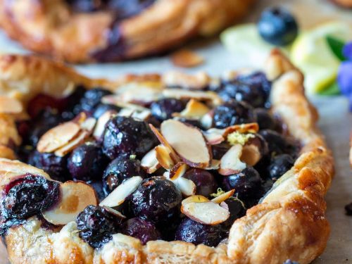 Easy Blueberry Puff Pastry Tarts - Belly Full
