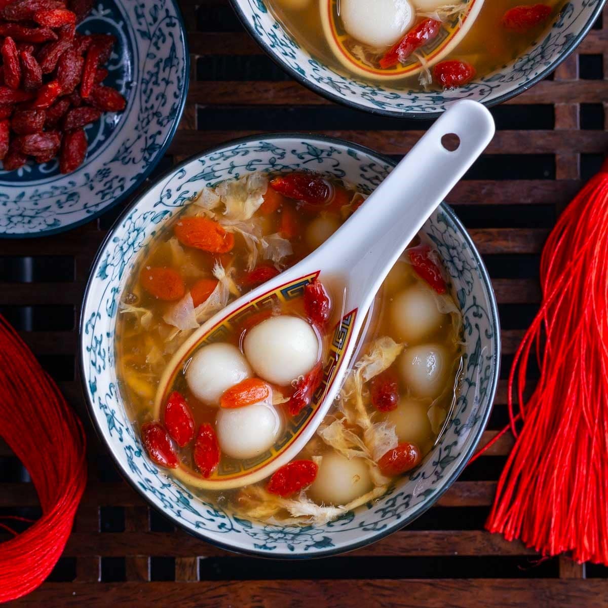 Make extra soup, then ladle it into red Solo cups to freeze. Grab